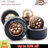 1/64 Model Car Wheels with Rubber All Terrain Tires BBS LM-R Refitting Parts for Off-road Vehicle HotWheels D: 17mm 1 Set 5