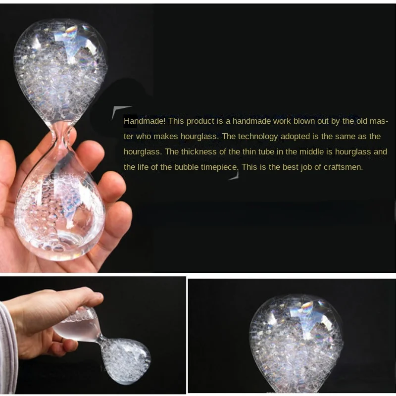 Creative Bubble Dream Bubble Hourglass Children's Timer Novelty Entertainment Multicolor Hourglass Desktop Decoration sand timer liquid hourglass timer colored hourglass