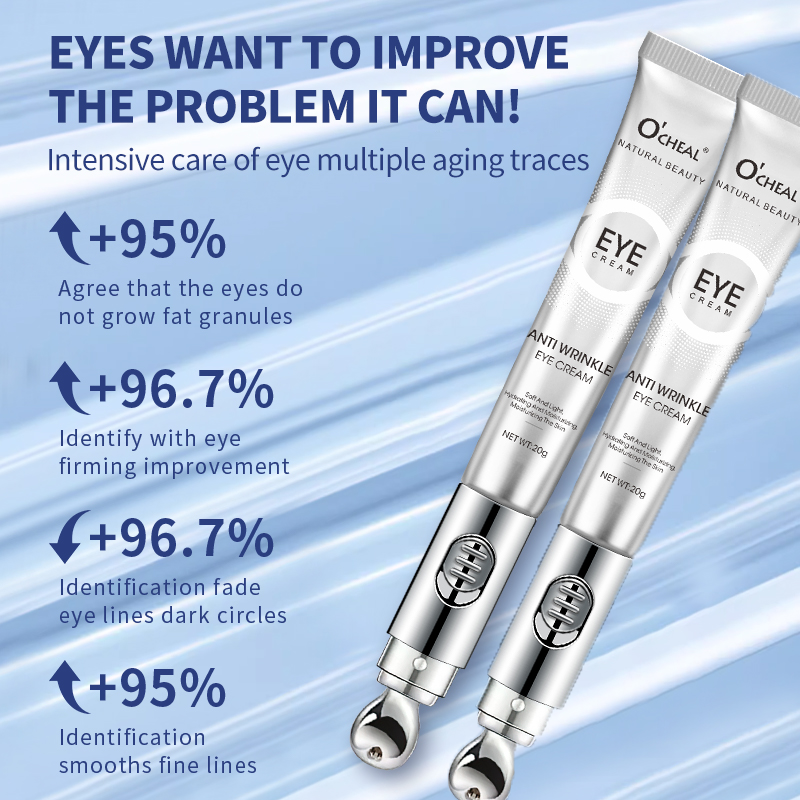 O`cheal Wrinkle Eraser Massaging Eye Cream - Multi-Peptide Firming and Electronic Massager, Magic Wrinkle Eraser Smart Eye Cream