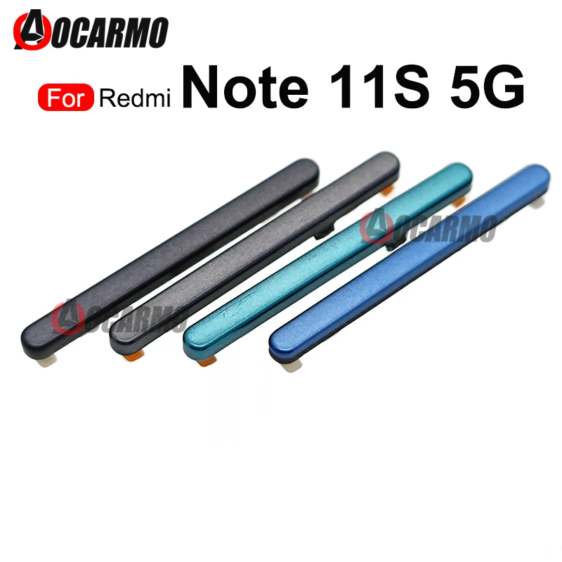 Redmi Note 11S 5G 용 볼륨 업 다운 전원 사이드 키 버튼 교체 수리 부..