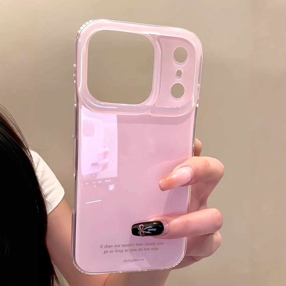 Charming Pink Shockproof Phone Case – Soft and Protective Back Cover