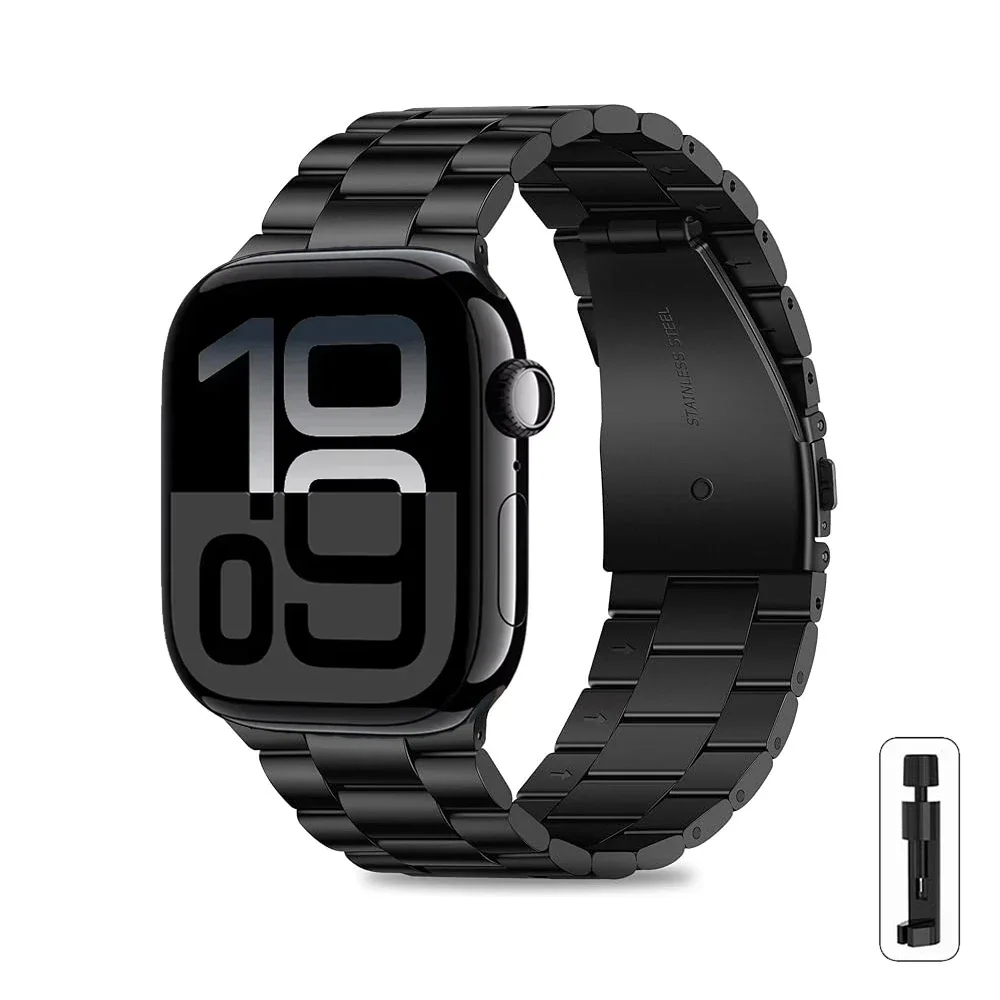 سوار ستيل مقاوم للصدأ لساعة أبل – متوافق مع Apple...