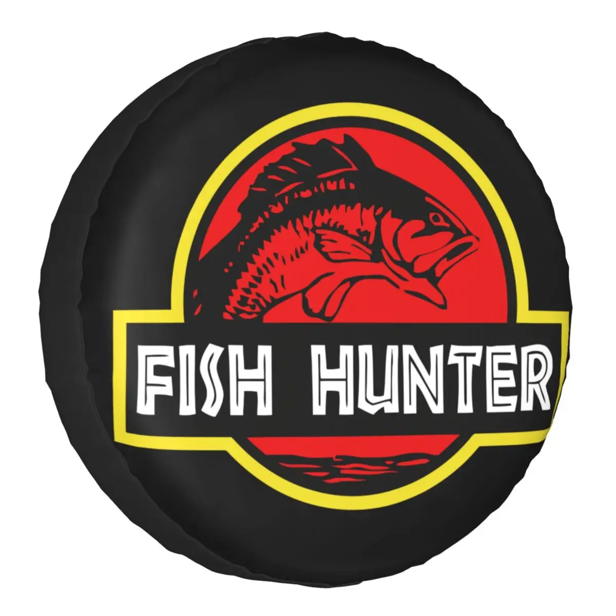 Fish Hunter Spare Wheel Tire Cover for Mitsubishi Pajero Fishing Addiction Fisherman Gift Jeep