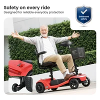 Scooter de voyage de luxe pliable à 4 roues SWEETRICH S2, moteur 250W, scooter de mobilité portable pour personnes âgées et handicapées 3