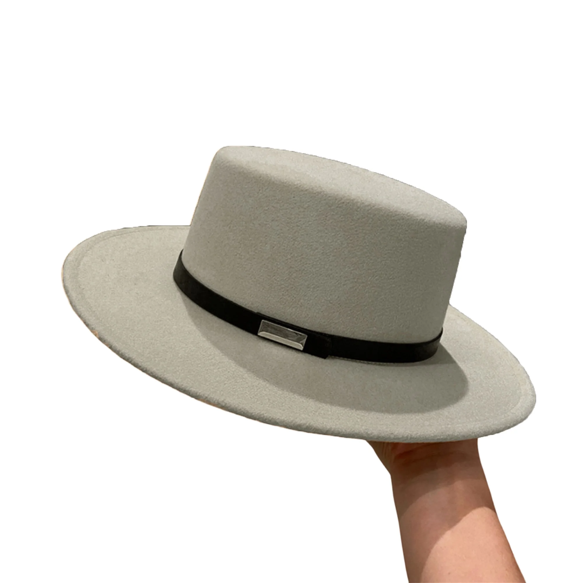 Stylish Women s Wool Fedora Hat with Belt Detail and Jazz-inspired Design for Fall and Winter Fashion Accessory