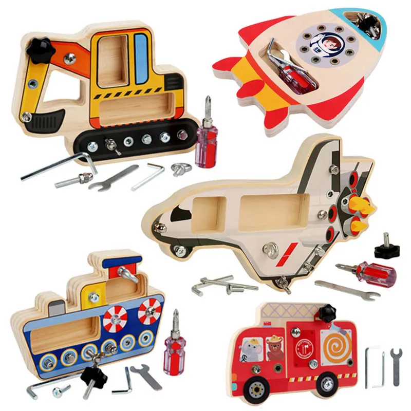 Wooden Fine Motor Training Educational Toy Set for Kids