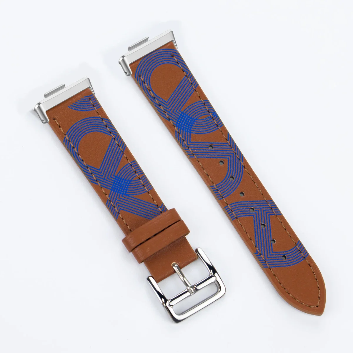 Premium PU Leather Sport Wristband Bracelet - Universal Smartwatch Replacement Strap
