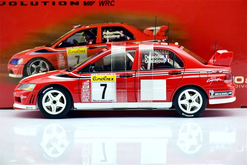 Autoart 1:18 Lancer EVO VII WRC #7 Alloy Fully Open Simulation 