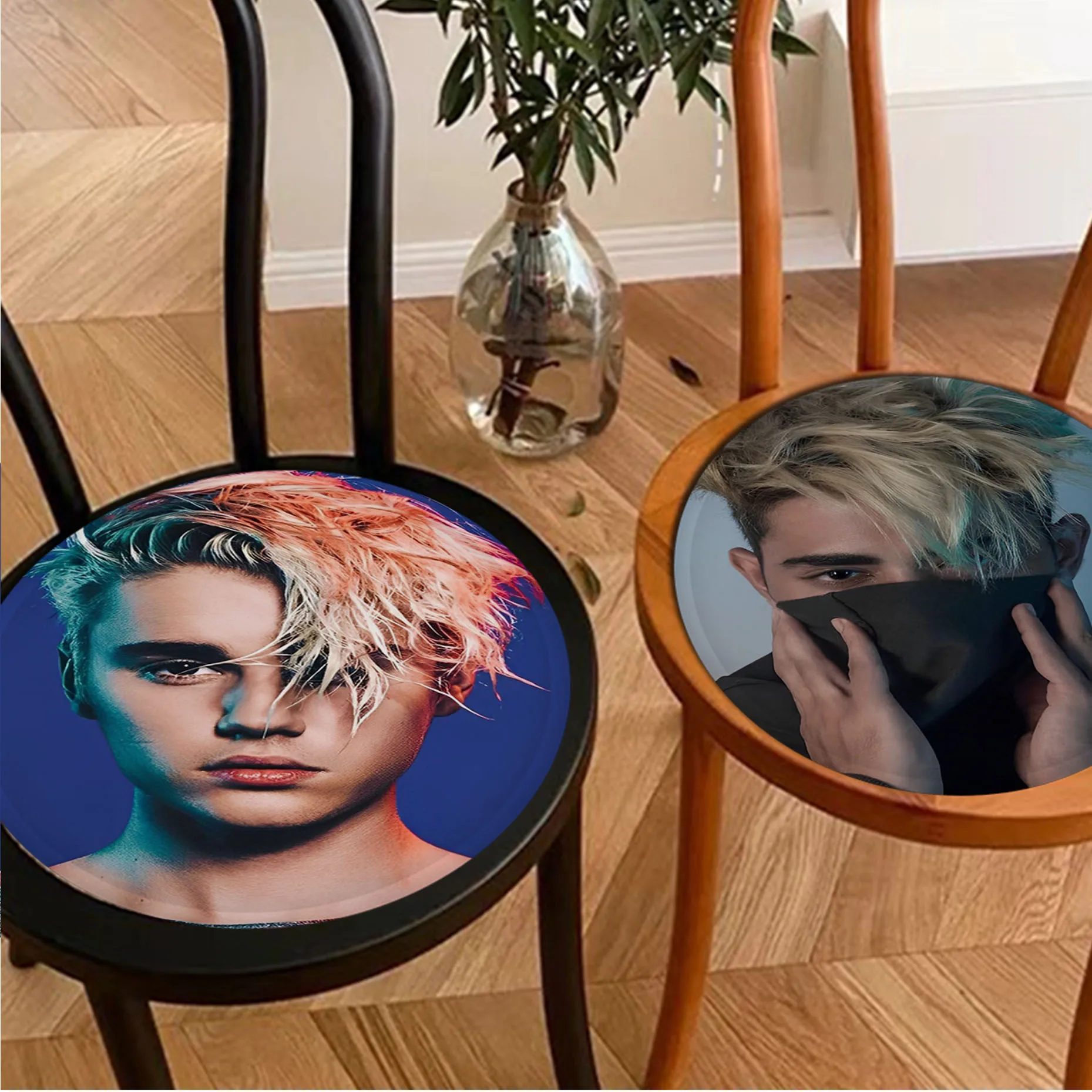 

Justin Bieber Cushion Mat Art Chair Cushion Soft Office Car Seat Comfort Breathable 45x45cm Sofa Decor Tatami