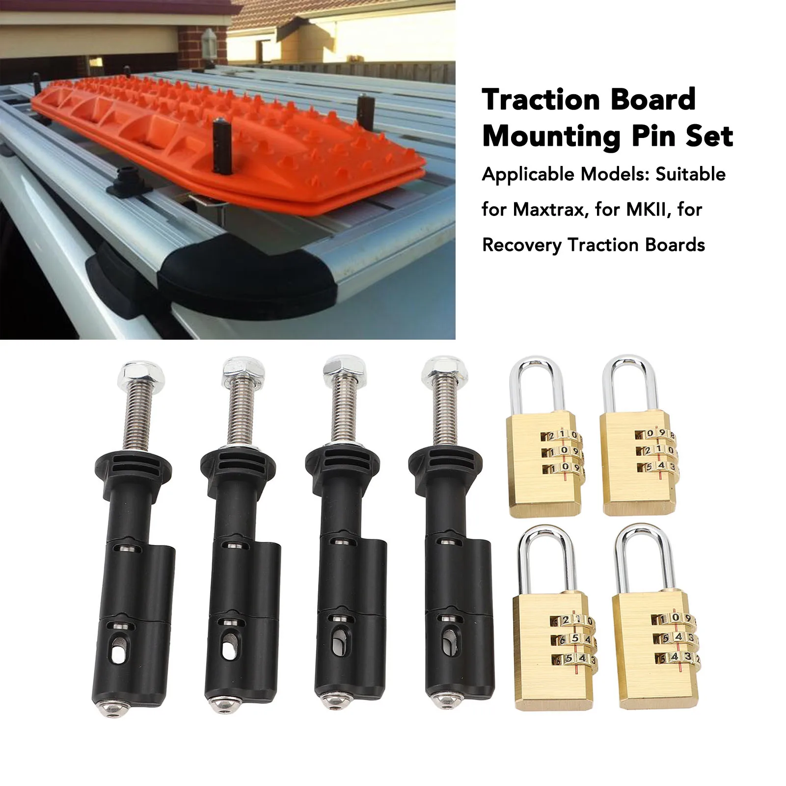 Maxtrax Mount 4-Pack MaxTrax MKII Mounting Pins Lockable