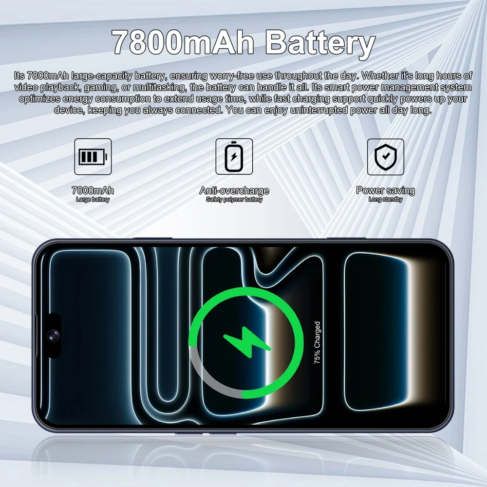 K-Touch New Cell Phone A 17 Pro Max Mobile Phones Android 5G 7.3HD 22G+2TB Smartphone 16+48MP Dual Sim 7800mAh Unlocked Global Version