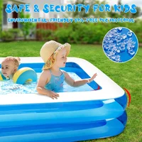 Grande piscine gonflable de 2m/2.6m pour adultes et enfants, baignoire extérieure et intérieure, jouets de fête en famille 5