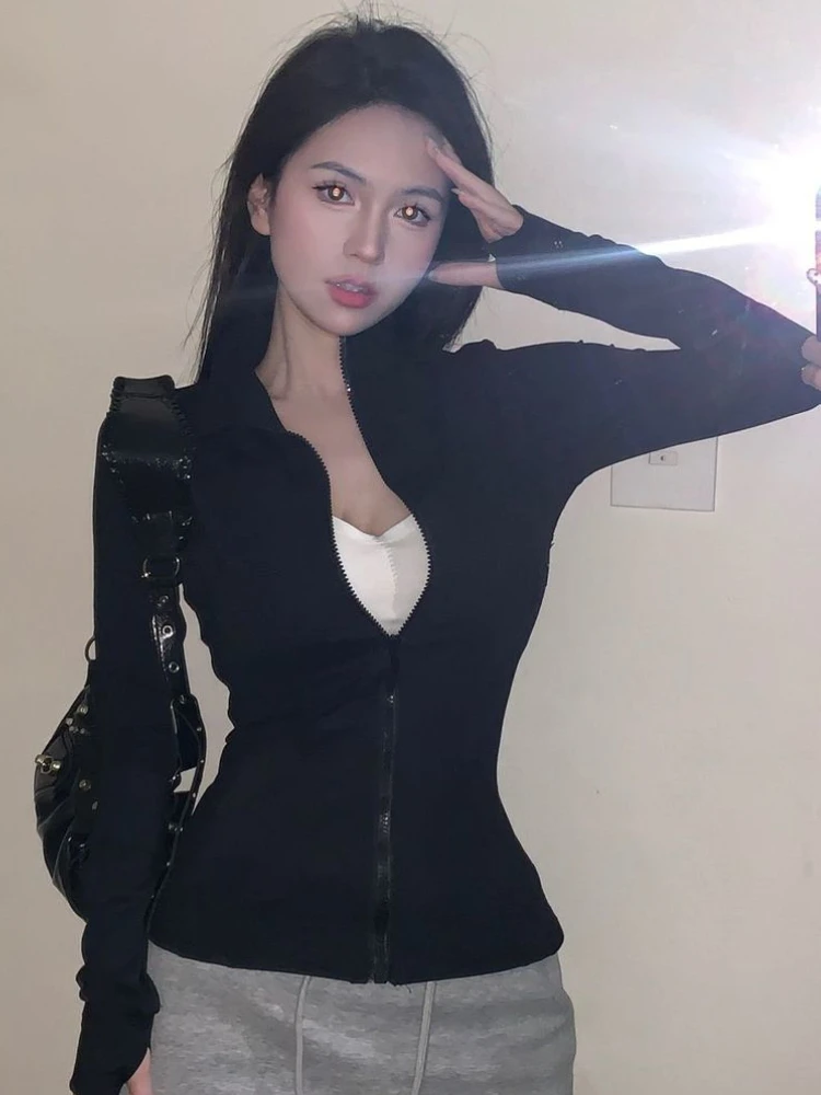 Skinny Jackets Women Sun-proof Tender Sporty All-match Holiday Summer Ulzzang Outwear Chic Zip-up Mujer Jogger Clothing Basic