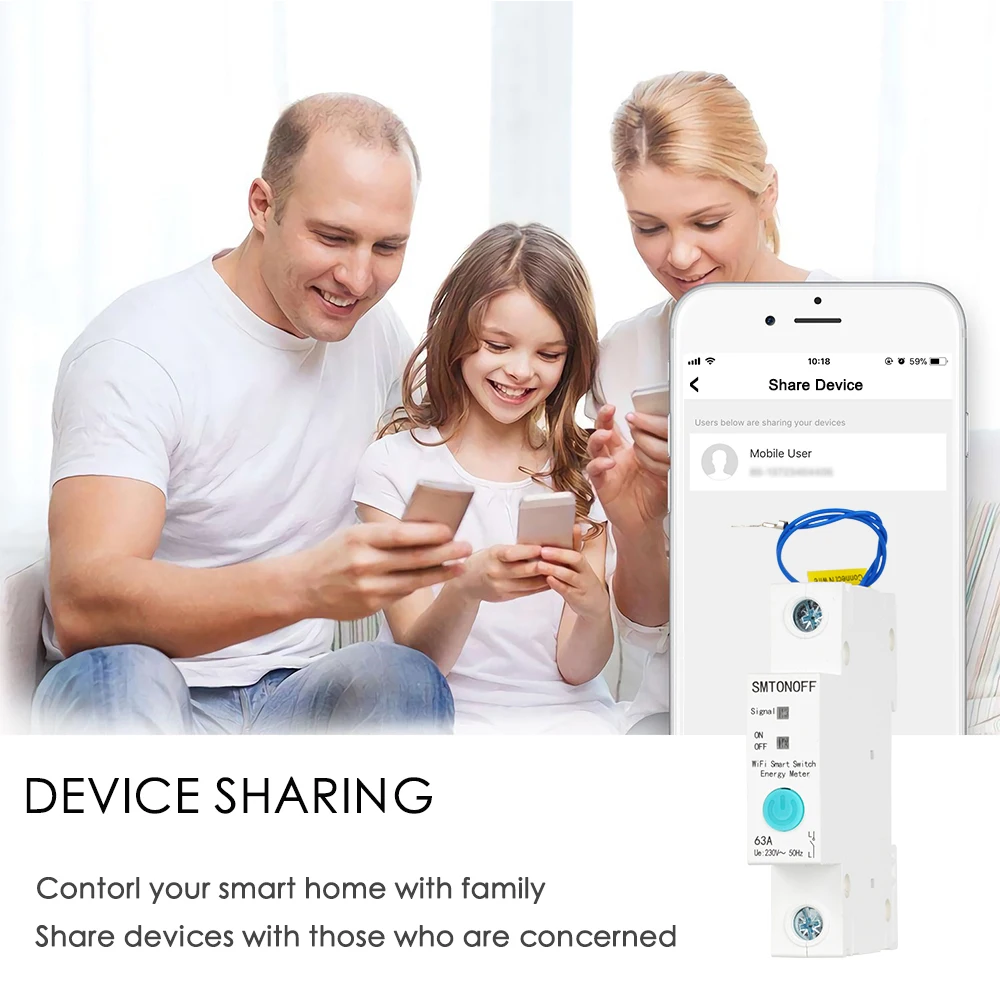 Ewelink WiFi Smart Switch Energy Monitoring Circuit Breaker Timer Relay for Smar