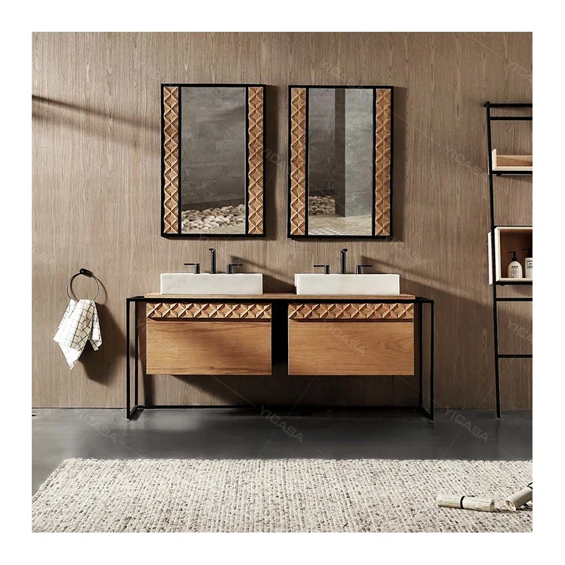 bathroom vanity cabinet with basin