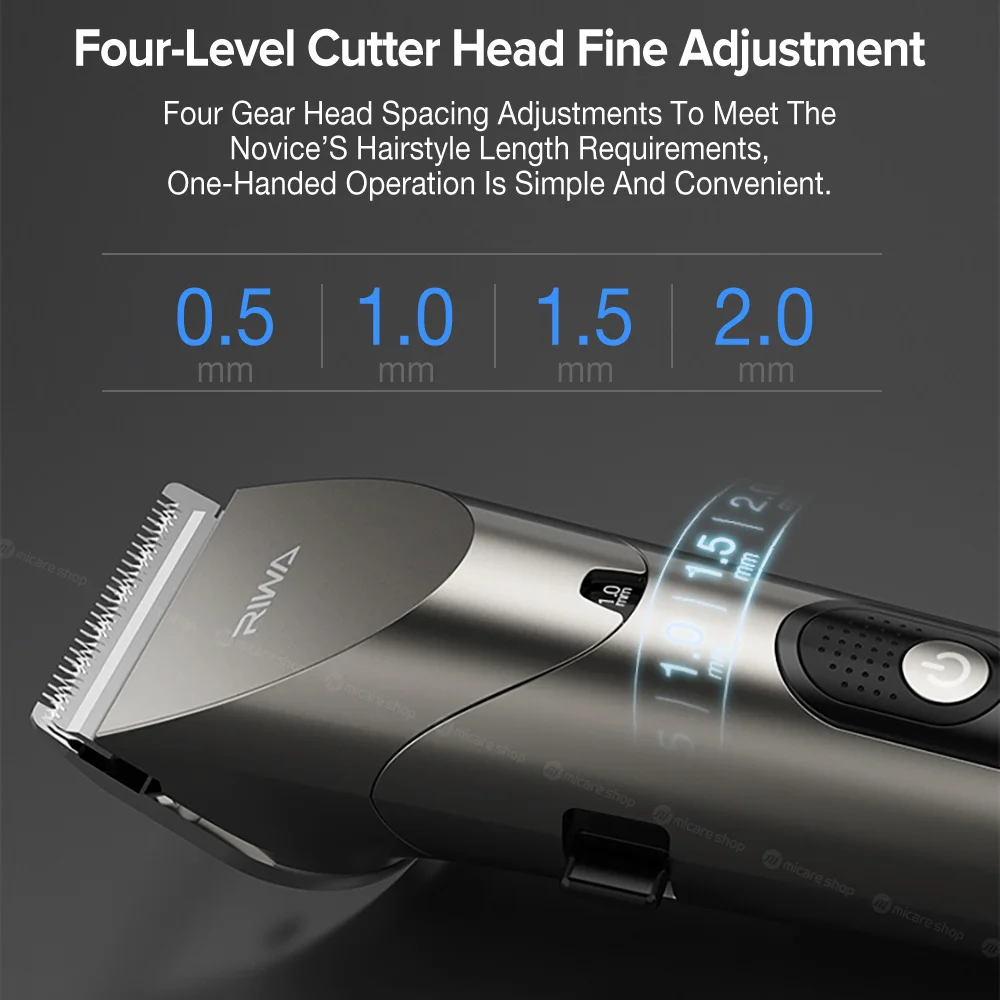 Xiaomi RIWA Washable Hair Trimmer LED Display USB Rechargeable Electric Men Household Self Hair Cutter Hair Clipper Machine 5