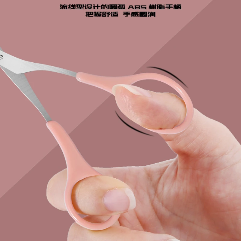 New Style With Comb Eyebrow Trimmer Comb Shear Dual Stainless Steel Small Scissors Multi-color Optional Beauty Eyebrow Tools eyebrow trimmer set,eyebrow razor set,eyebrow scissors,eyebrow trimmer blade