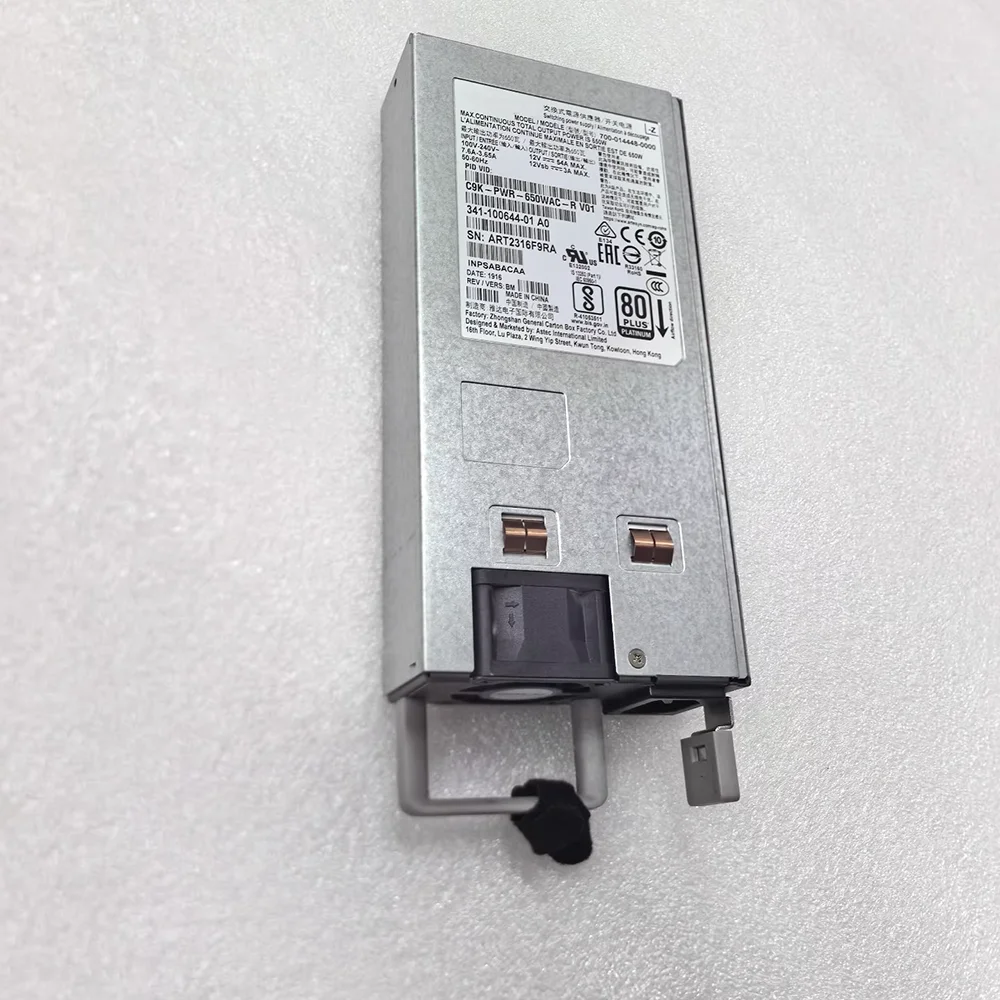 Cisco C9500 시리즈 AC 전원 공급 장치 C9K-PWR-650WAC-R 650W용 1개
