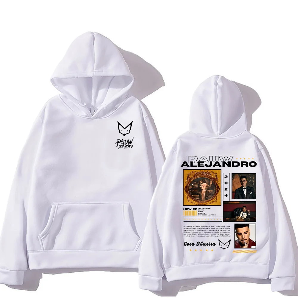 Rauw Alejandro New Hoodie Fanshion Printing Sweatshirt Autumn Unisex High Street Loose Clothing Tends Classic Versatile Pullover 4