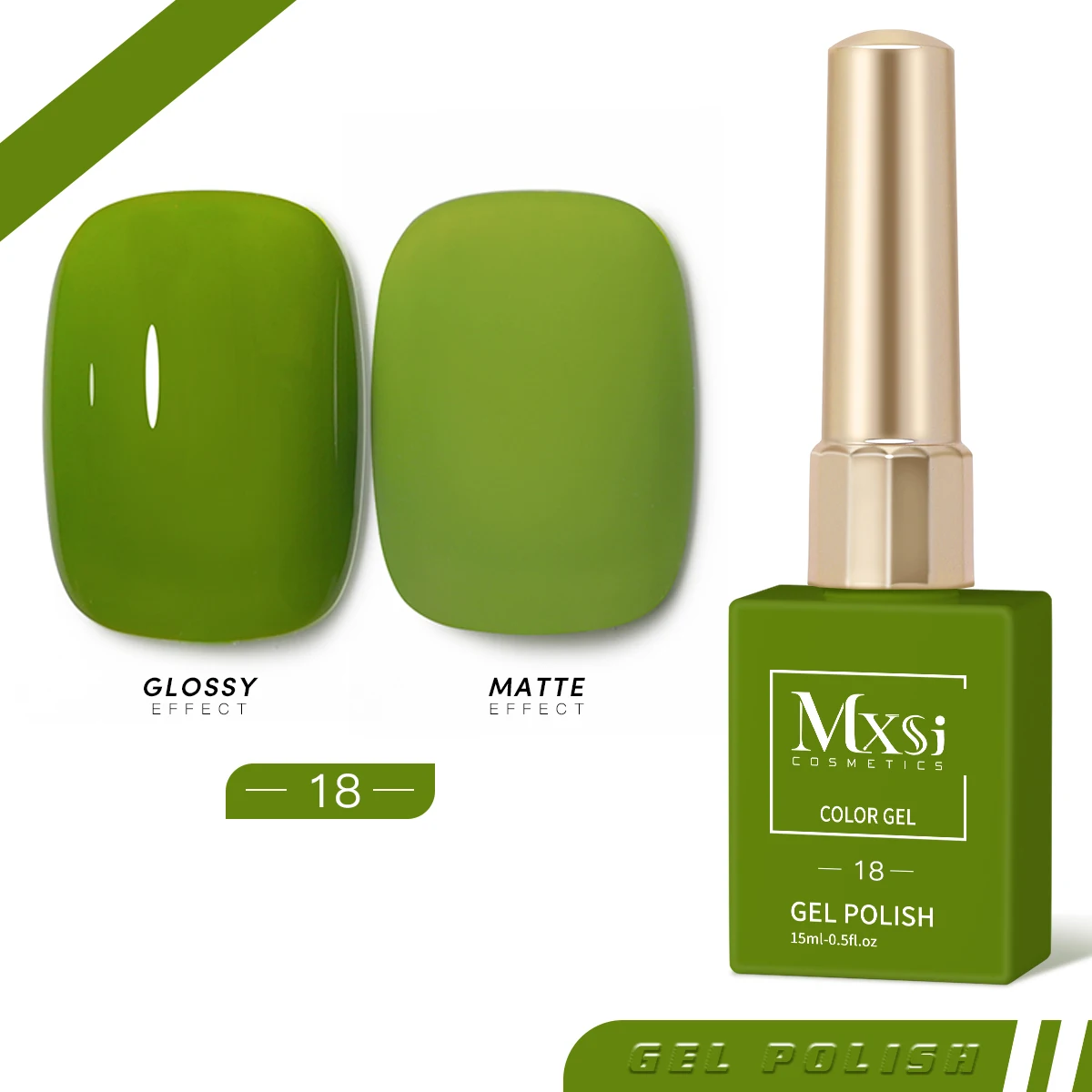 M_nail♡ 224 Bright Orange - TPO-Free Thick Gel Nail Polish(15ml)