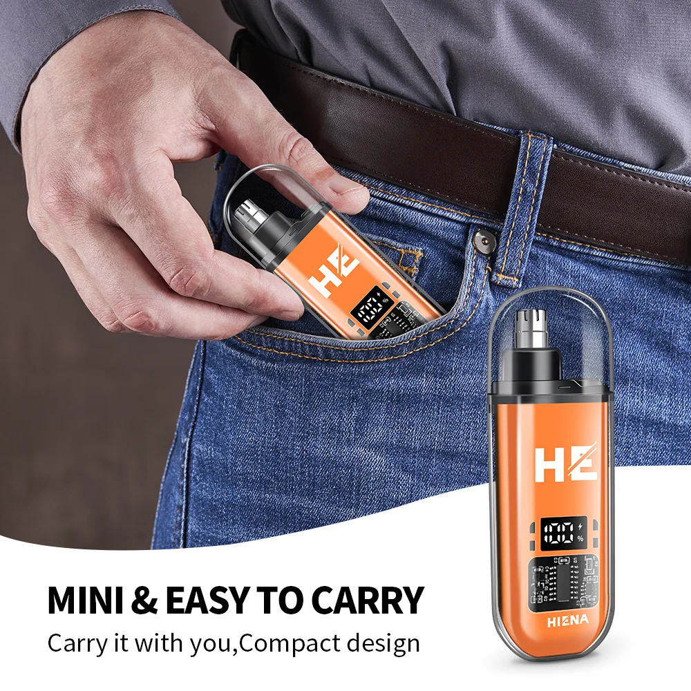 HIENA home-appliance Hair Shaver Kit for Men nose hair trimmer Waterproof Hair Cutting Machine Electric Clipper personal 6