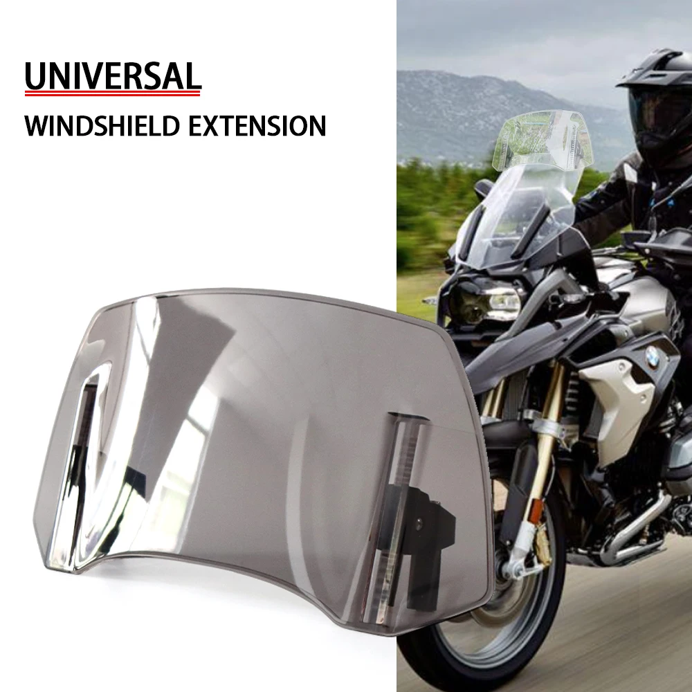MotorcycleWindshieldExtensionUniversalforBMWR1200GSR1250GSF800GSLCHeightenWindscreen