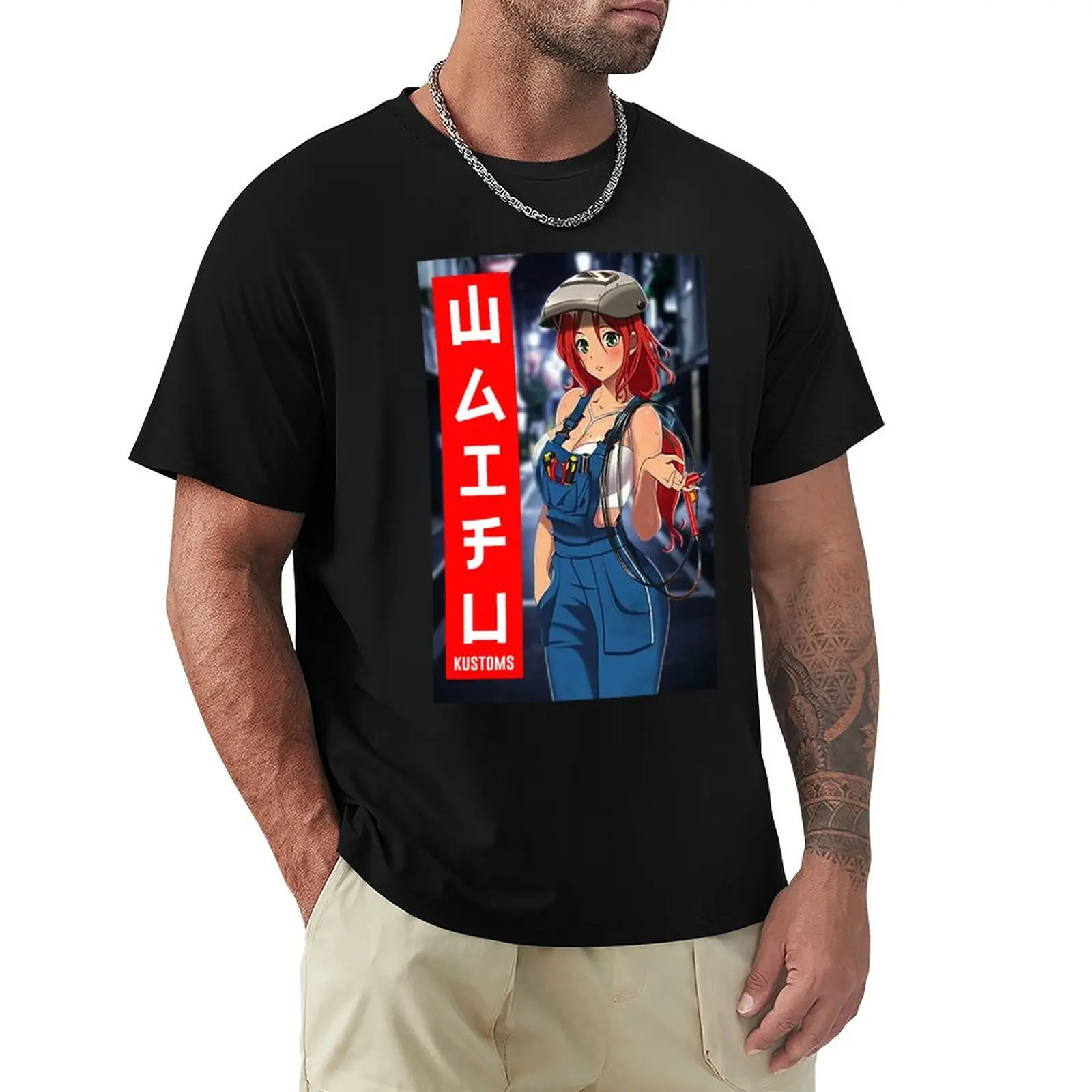 

waifu kustoms T-Shirt custom t shirt Tee shirt vintage t shirt workout shirts for men