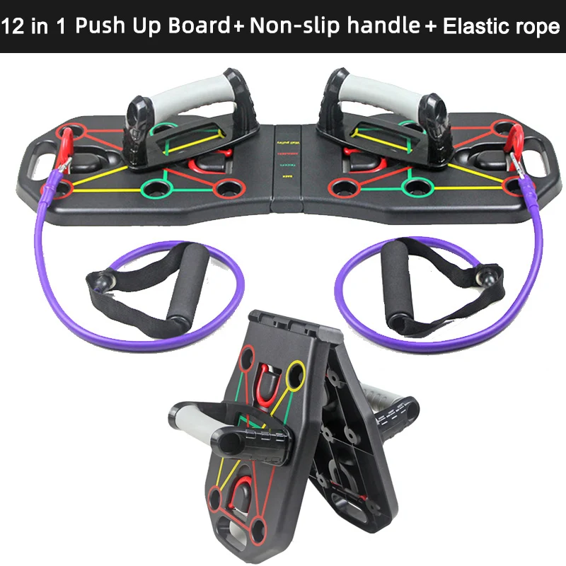 12 in 1 Push Up Board Fitness Exercise Body Building Push-up Stands GYM Sports Muscle Training Equipment Workout Exercise Tools