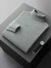 Yoyoselect  Luxury Men Cashmere Sweater Autumn Winter Quality Turtleneck Smart Casual Pullover 100% Cashmere Knitwear Soft Tops 6