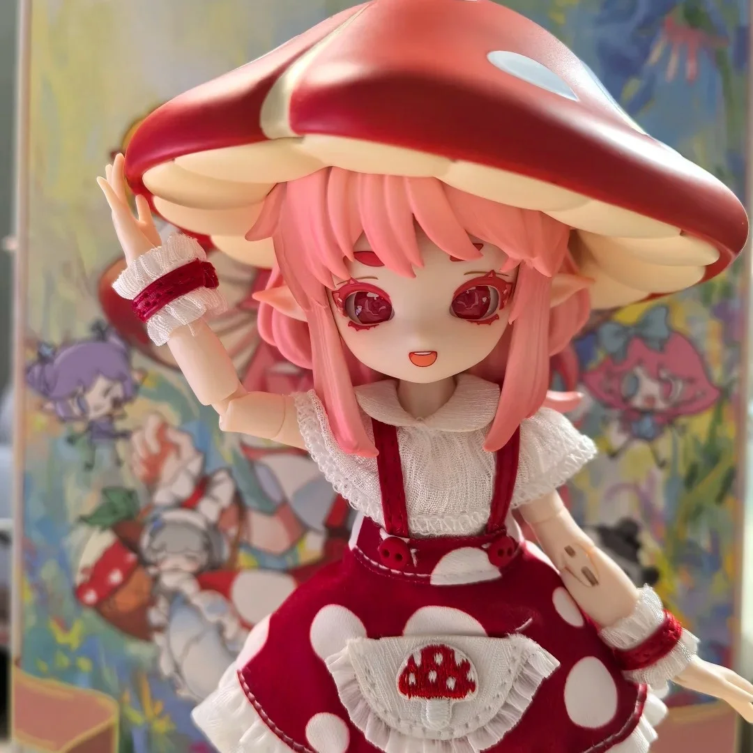 本物のきのこ菌類12点BJDブラインドボックス関節可動式絶妙な