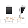 380mm Mini Single-Motor Kitchen Hood Household Rental Room Side Suction Kitchen Ventilator Exhaust Hood Energy Conservation 6