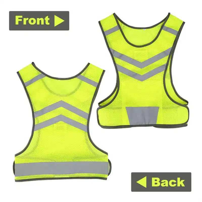 Reflective Safety Vest for Jogging Cycling Night Running