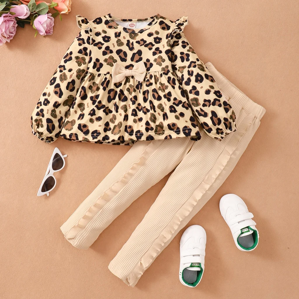 Girl's Leopard Print 2pc Set 1