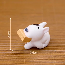 Adorable Bullhead Terrier Dog Figurine - Miniature Decor Accent (D)