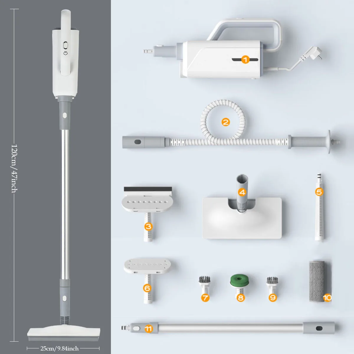 Household electric mopping machine, high temperature steam cleaner electric floor wiper for kitchen bedroom bathroom living room