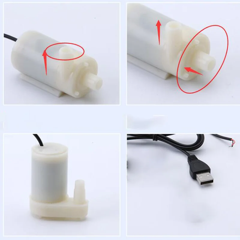 Liquid Transfer Pump Submersible Booster Pump USB 5V Small Water Pump