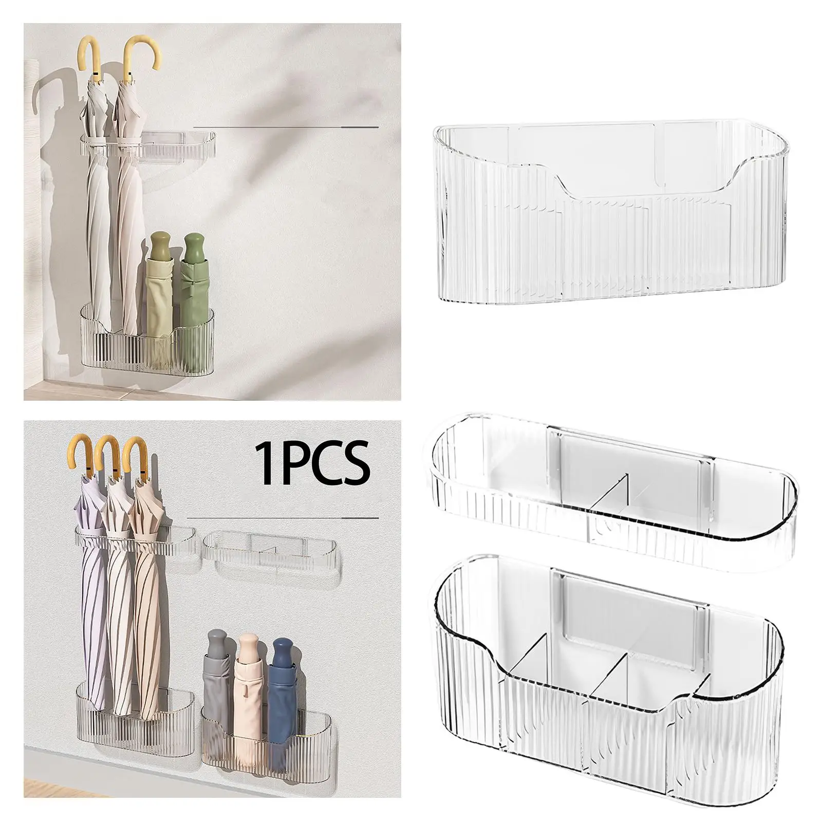 Hanging Umbrella Shelf Detachable Umbrella Holder Rack Storage Rack for Hallway Office Entryway Wall Indoor