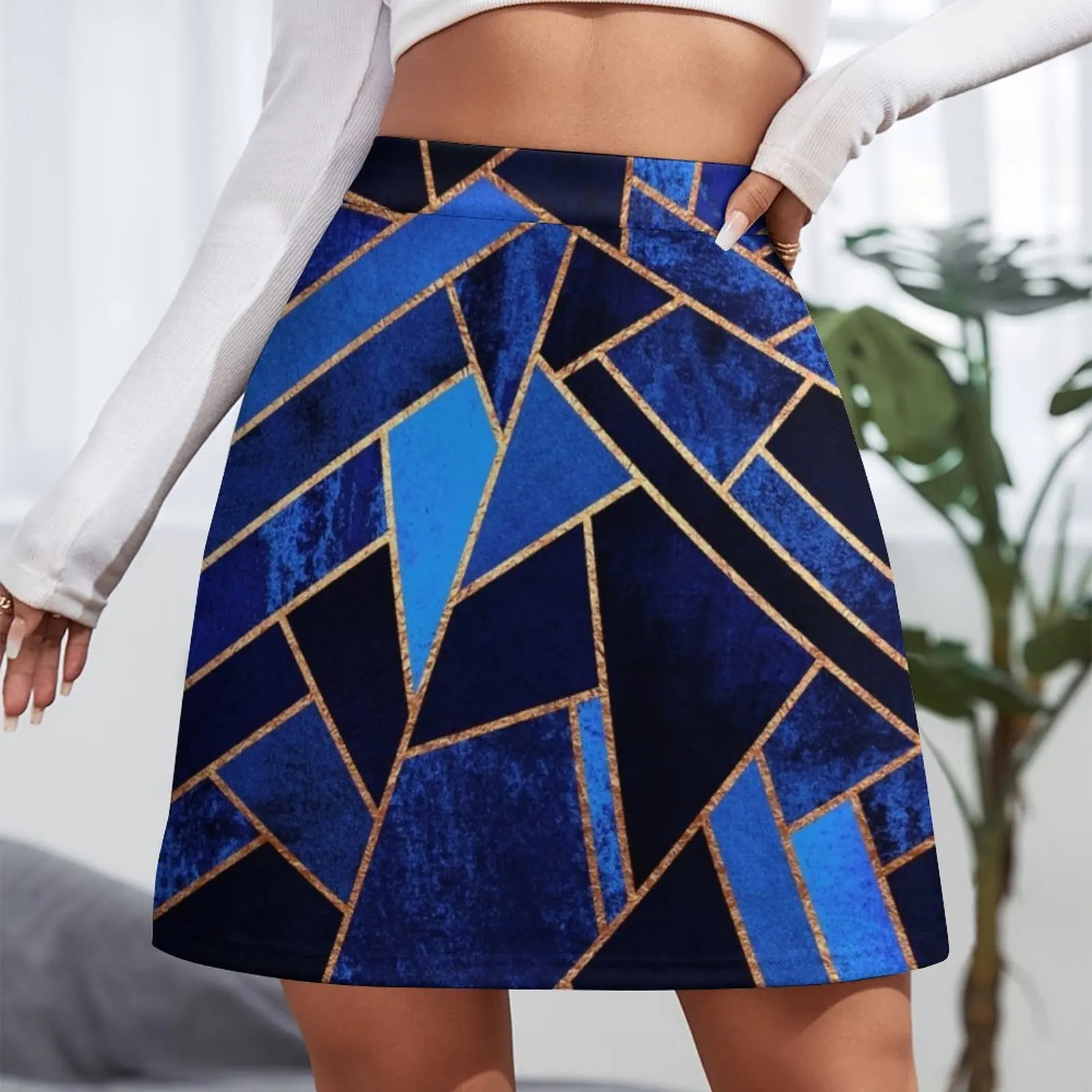 Blue Night Mini Skirt Woman skirts Women's skirt