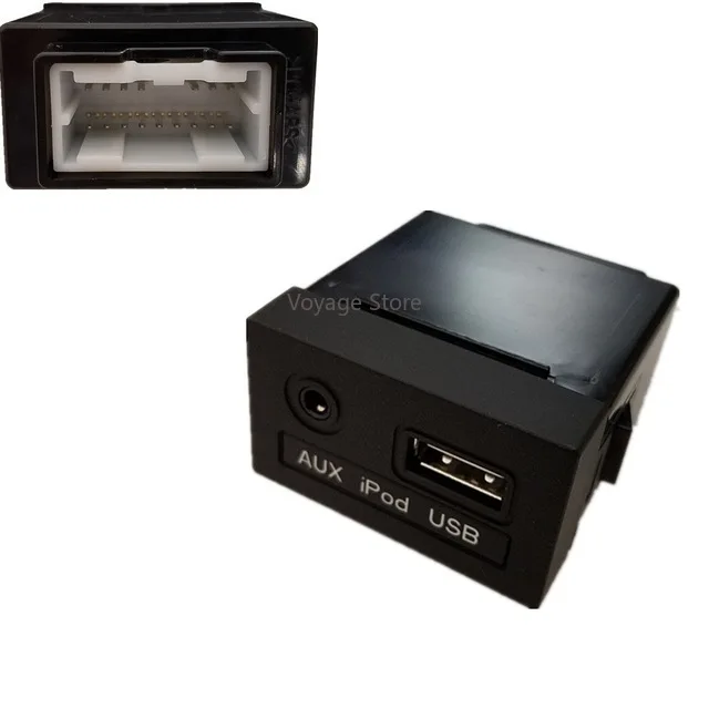 

961203X000 подлинный разъем ASSY AUX и USB для Hyundai 2011-2013 Accent Solaris USB ридер iPod AUX порт адаптер Assy 961201R000RY