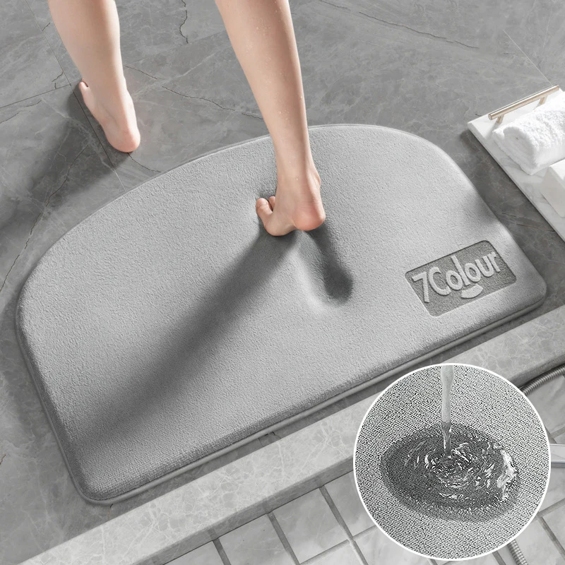 

Home Super Foot Pad Bath Mat Memory Foam Carpet Non-slip Bathroom Rug Bathtub Side Floor Rugs Shower Room Doormat Toilet Footpad