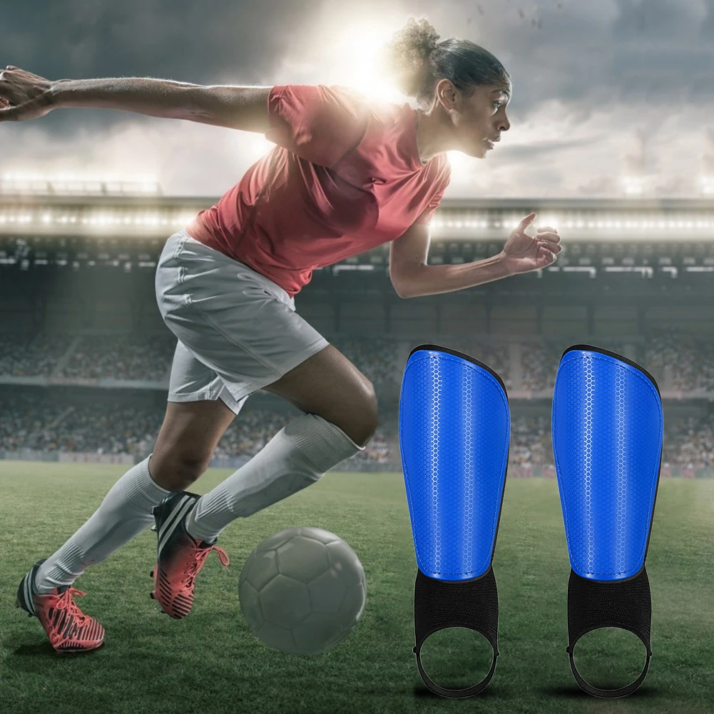 Football Shin Pads with Ankle Support Elastic Binding Band Soccer Shin