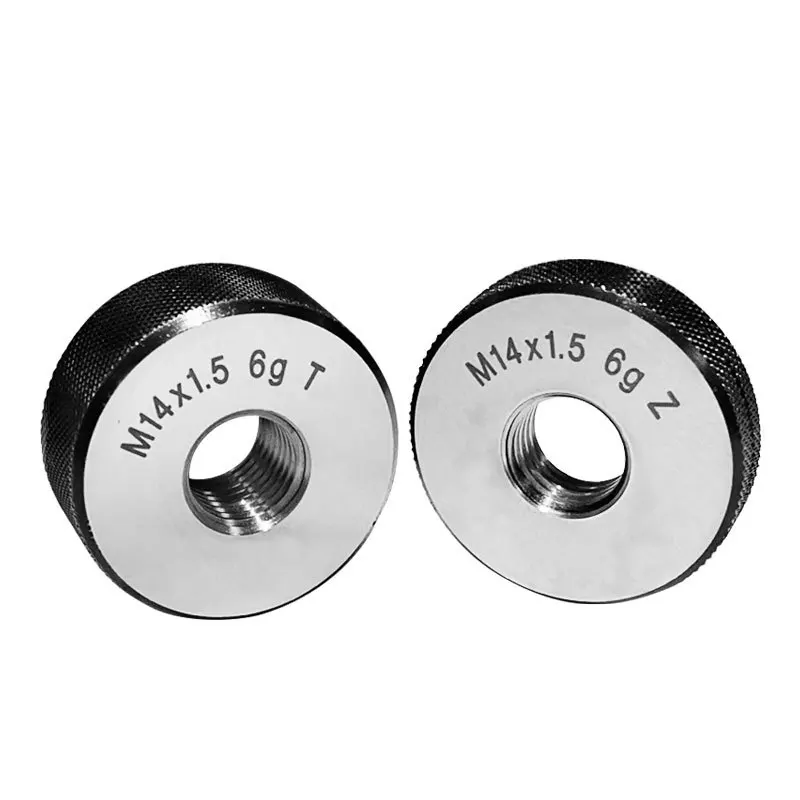 1SET(1*GO+1*NOGO) M16-M20 비표준 미터법 미세 치아 나사 링 게이지 6g 측정 도구 M16M17M18M19M20 X1.5 0.5 1.25 0.75
