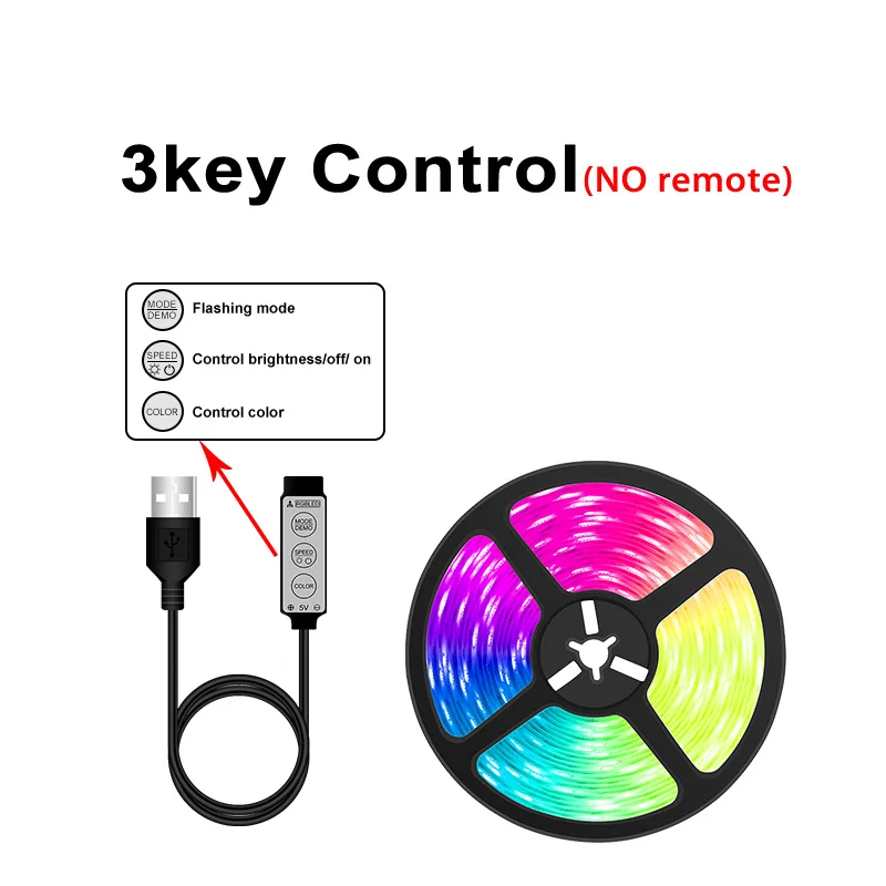 ColorRGB 5M-30M LED Strip Light RGB 5050 Flexible Ribbon fita led light  strip RGB Tape Diode Phone app +remote control