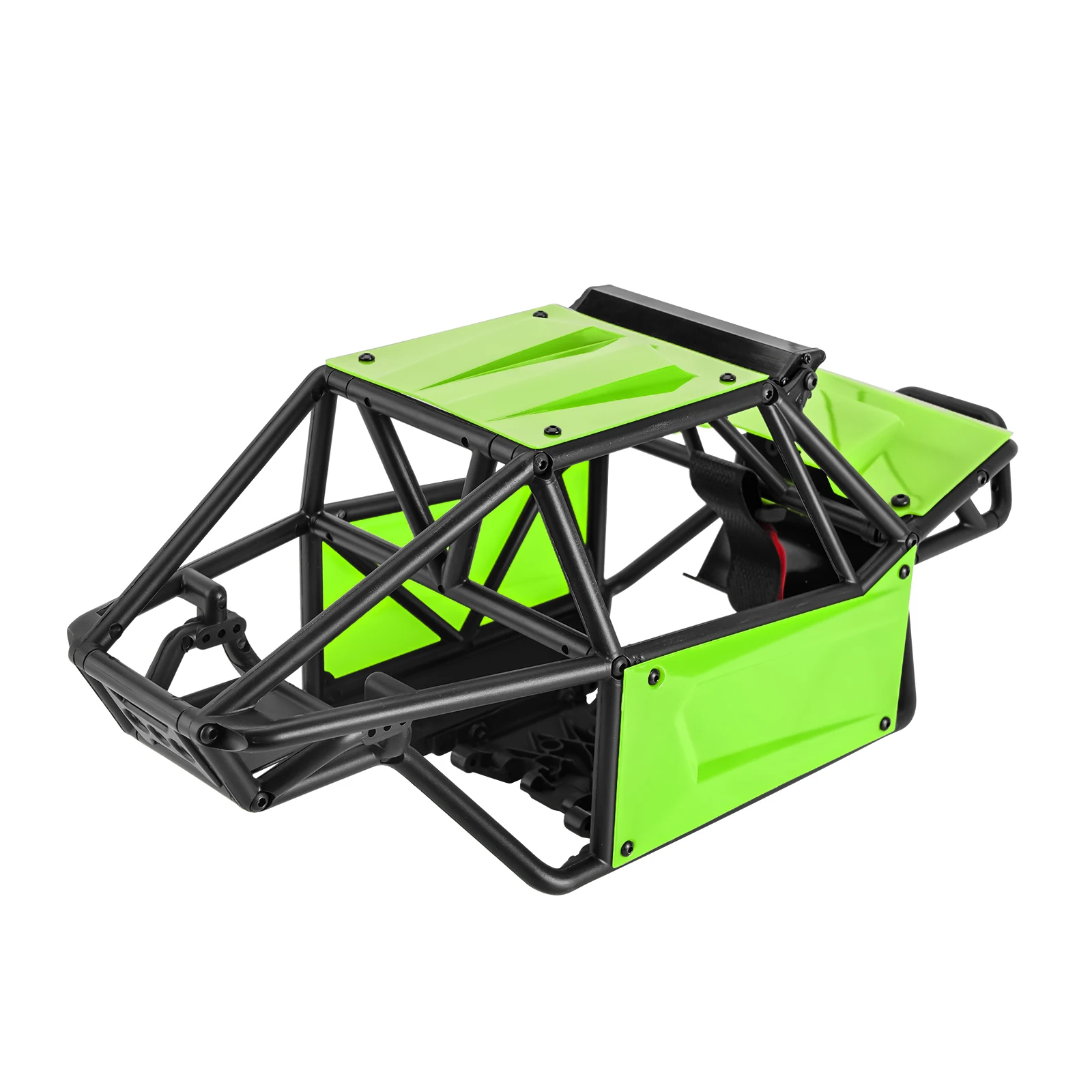 S03f41cac2a96495f92a3f44e4cb83baeY INJORA Nylon Rock Buggy Body Shell Chassis Kit for 1/10 RC Crawler Car Axial SCX10 II 90046 UTB10 Capra