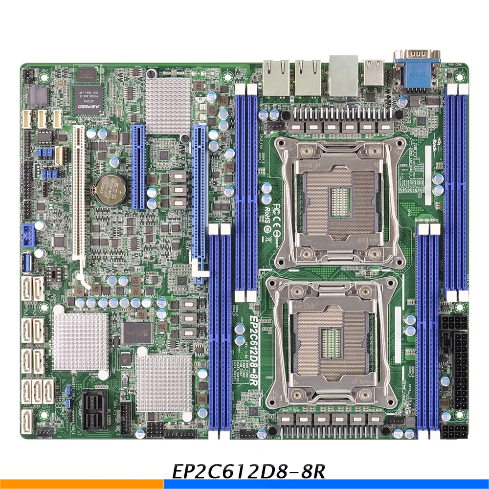 Server Motherboard For ASROCK For EP2C612D8-8R DDR4 LGA2011 C612 Support E5-2600/4600 V3 Fully Tested Good Quality 3 Server Motherboard For ASROCK For EP2C612D8-8R DDR4 LGA2011 C612 Support E5-2600/4600 V3 Fully Tested Good Quality