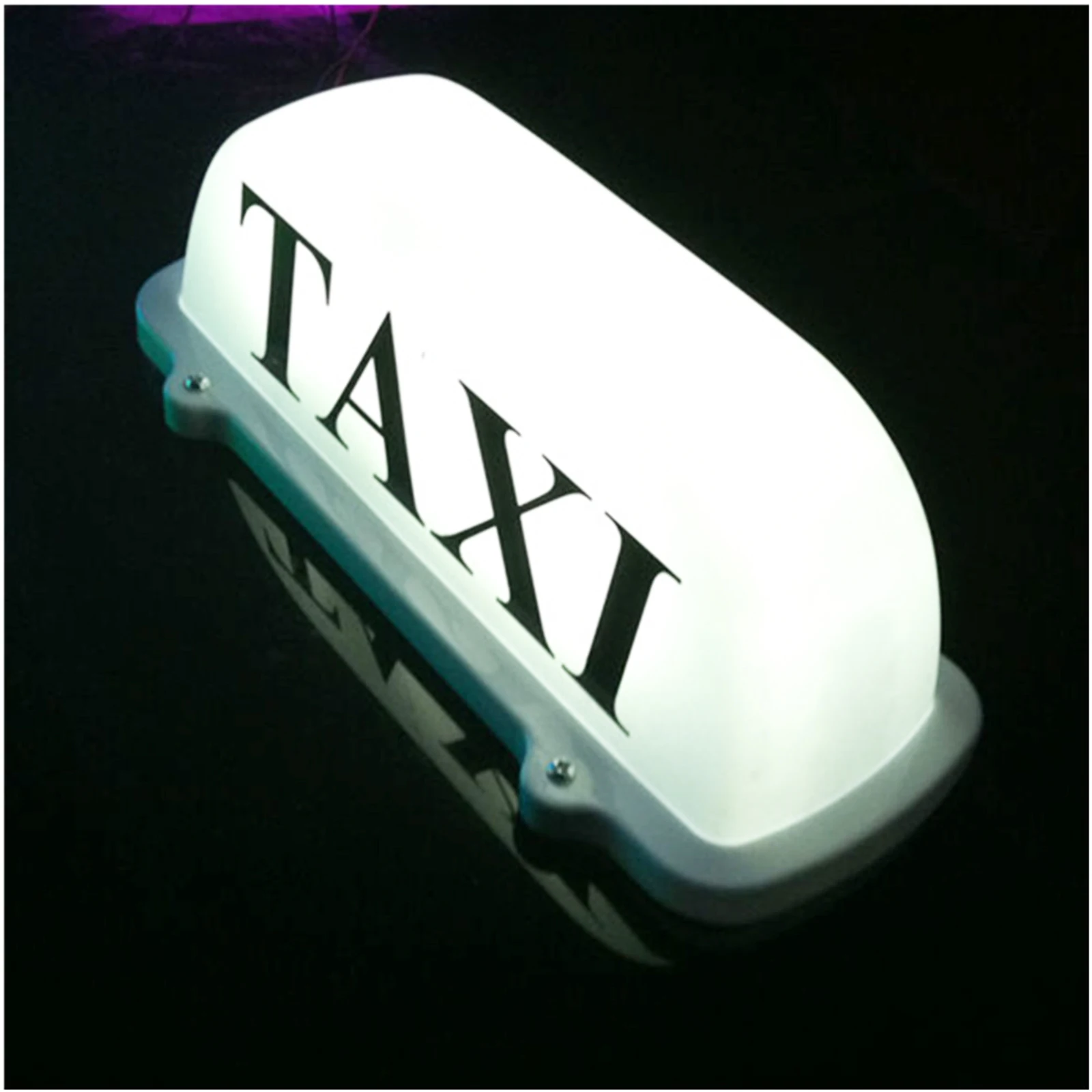 Lampe de Toit de Taxi à Batterie Rechargeable par USB, Panneau avec Base Magnétique, Étanche