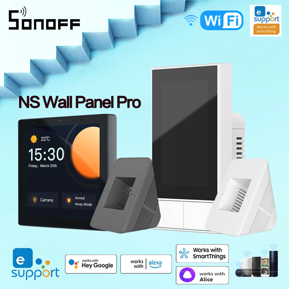 Sonoff Nspanel Pro Wifi Smart Termostato Interruttore 3 In 1 Smart Scene Interruttore A Parete Modulo Di Controllo Interruttore Fai Da Te Tramite Alex