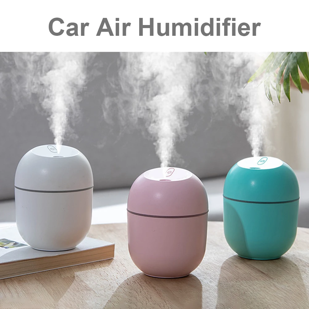 

220ml Portable Mini Humidifier USB Power With LED Ambient Light Car Home Humidifier Aromatherapy Oil Diffuser With 5V USB Output