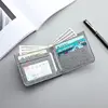 Canvas Men Wallet Black/blue/gray Card Holder Wallet Male Money Bag ID/photo/bank Holder Short Purse Credit Card Case Bag 4