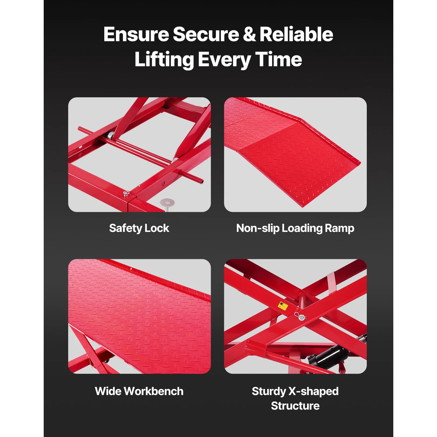 Motorcycle Lift Table Hydraulic Pneumatic Jack for Bike Repair